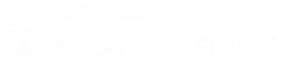 Alamo City Smiles logo in white